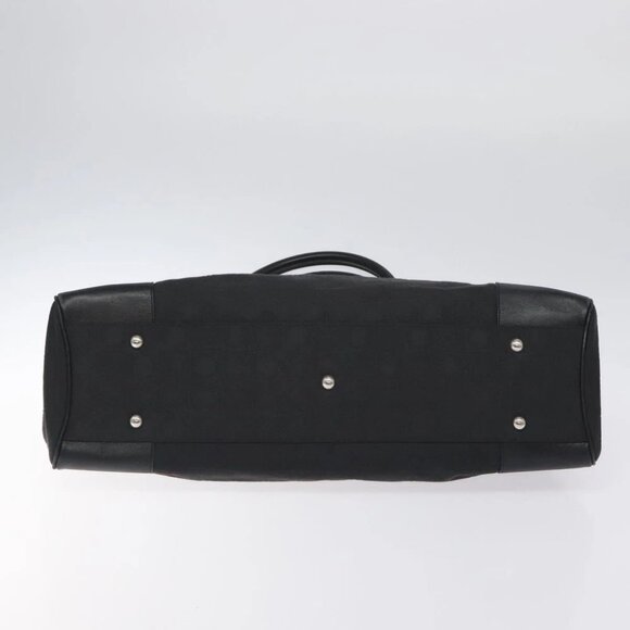 Salvatore Ferragamo Gancini Hand Bag Nylon Black Silver - Picture 6 of 16